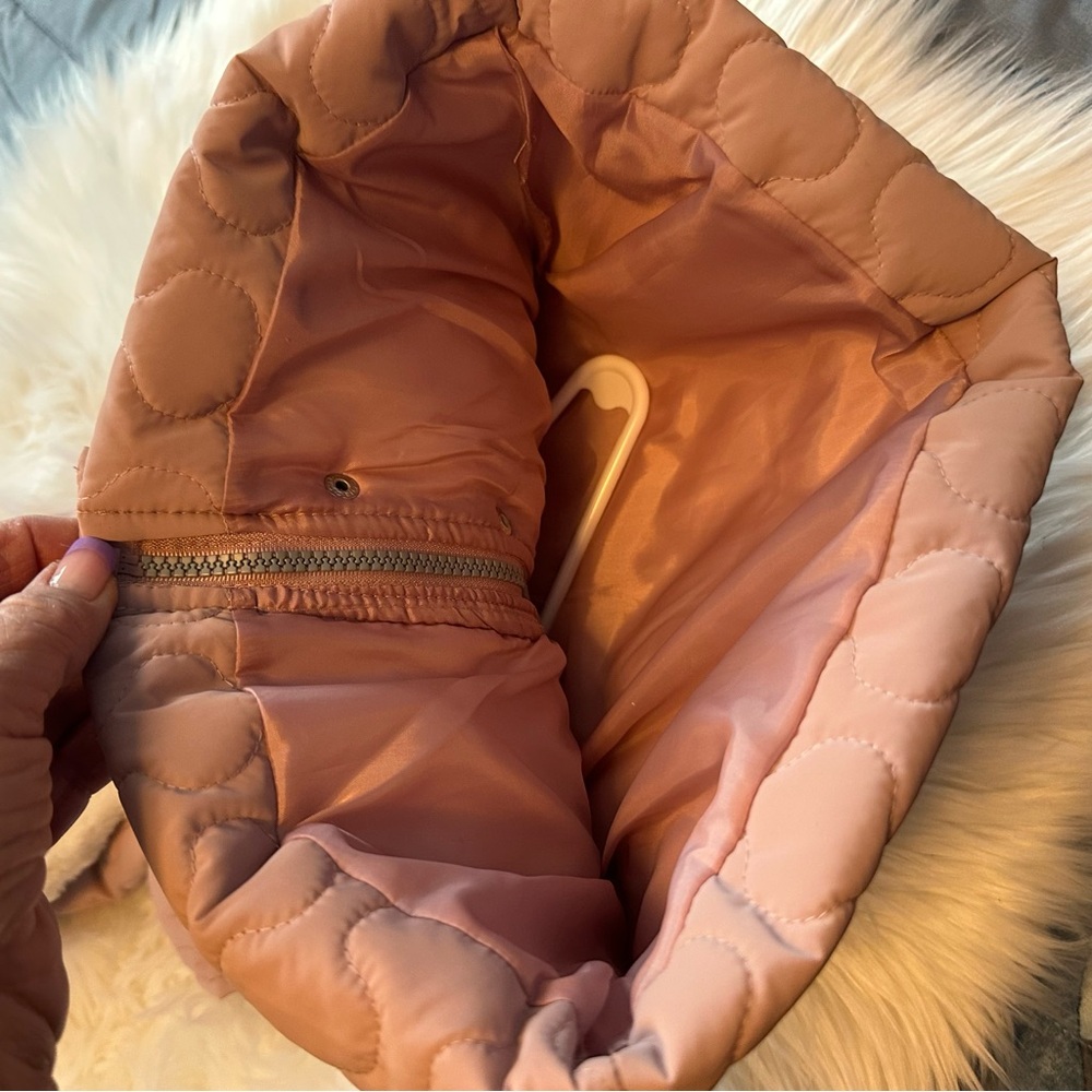 Nicole Miller Quilted Hooded Kids Jacket/Vest - Pink sz 4T EUC - Picture 8 of 9